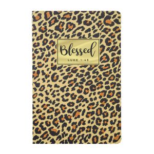 Kerusso Journal - Blessed - Leopard Print