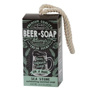 Beer Soap on a Rope - Sea Stone