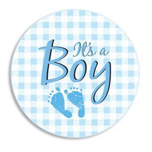 Birth Announcement Button - It's a Boy