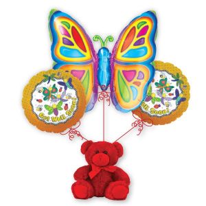 Balloon Bouquet - Get Well Butterfly