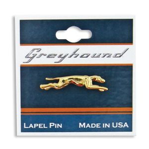 Greyhound Lapel Pin - Gold
