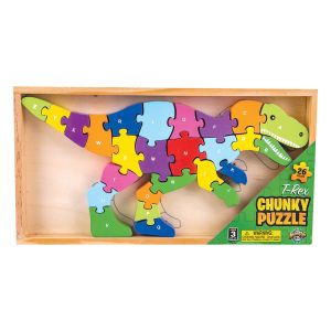 Chunky Wooden Puzzle - T-Rex