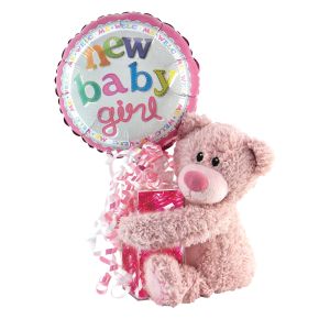 Baby Tender Teddy Bear Kelliloons with Mints - Girl