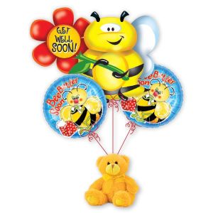 Balloon Bouquet - Get Well Bee