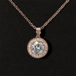 Amanda Blu Rose Gold Halo Necklace