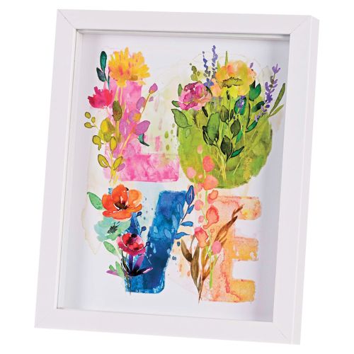 Framed Art Print - Love Floral
