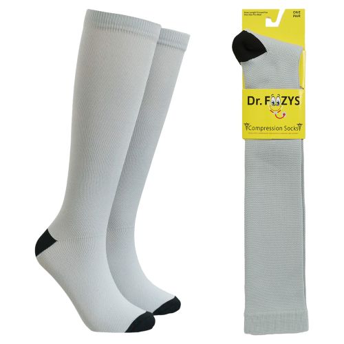 Dr Foozys Unisex Compression Socks - Silver