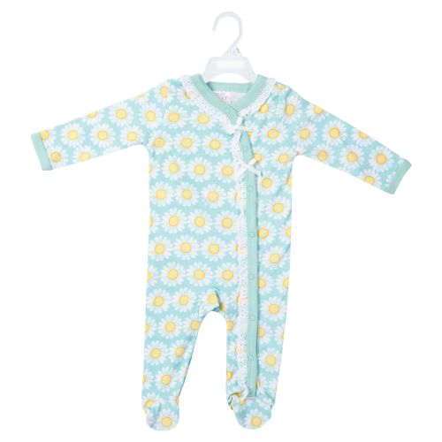 Baby Sleep N Play with Daisy Print & Lace Trim
