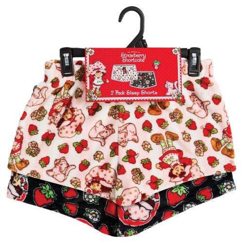 2-Pack Women's Strawberry Shortcake Plush Sleep Shorts