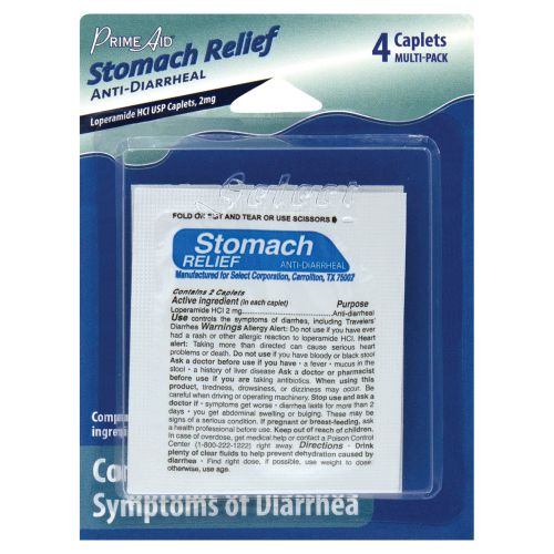 Prime Aid Anti-Diarrheal Stomach Relief Double-Dose Packet