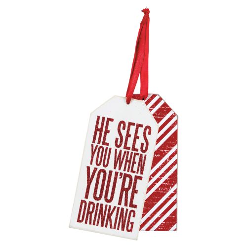 When You're Drinking Wood Bottle Tag