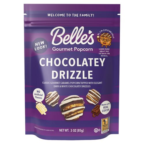 Belle's Gourmet Handcrafted Popcorn - Chocolatey Drizzle