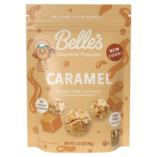 Belle's Gourmet Handcrafted Popcorn - Caramel Corn