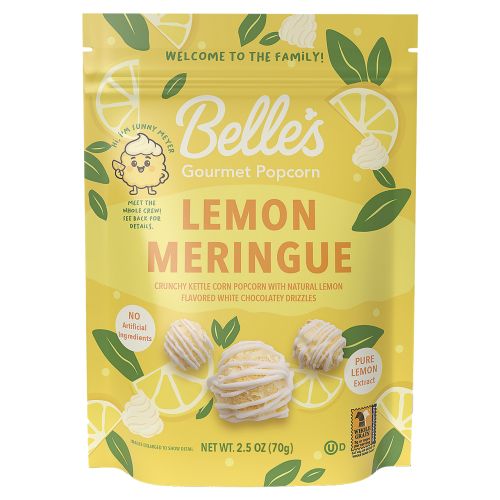 Belle's Gourmet Handcrafted Popcorn - Lemon Meringue