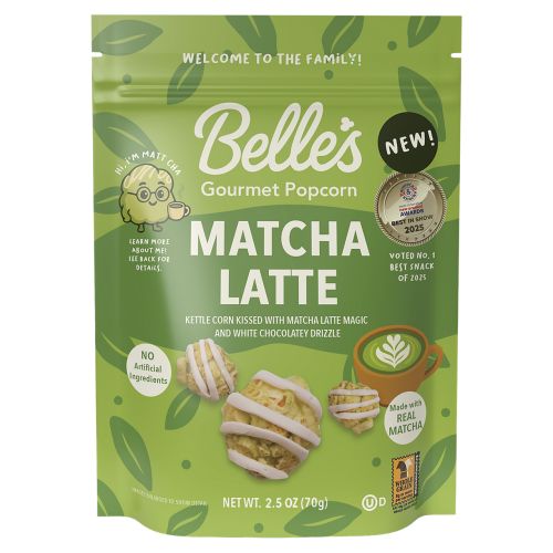 Belle's Gourmet Handcrafted Popcorn - Matcha Latte
