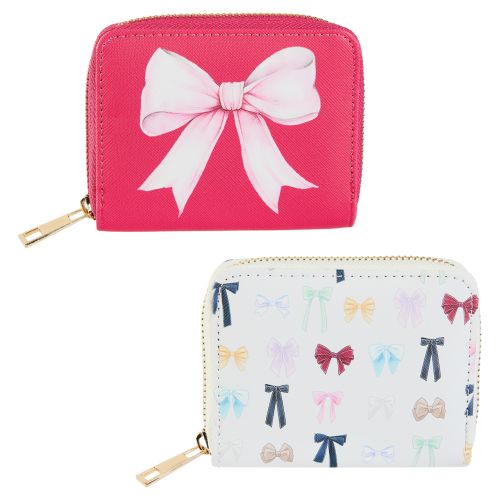 Women's Small Wallets with Bow Patterns