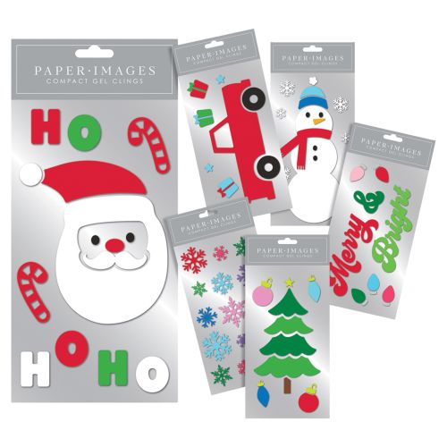 Christmas Gel Window Clings - Medium