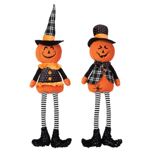 Plush Jack O Lantern Shelf Sitters