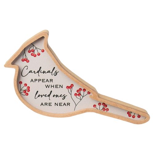 Wooden Cardinal Block Sign
