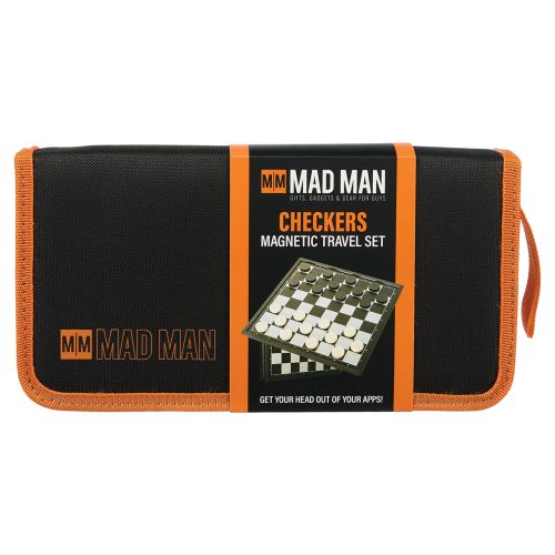 Mad Man Magnetic Checkers Travel Set