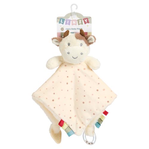 Lovey with Teether & Rattle - Cow