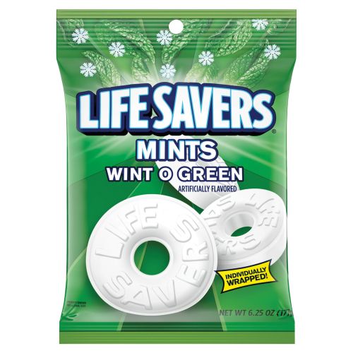 Lifesavers Hard Candy Peg Bag - Wint O Green
