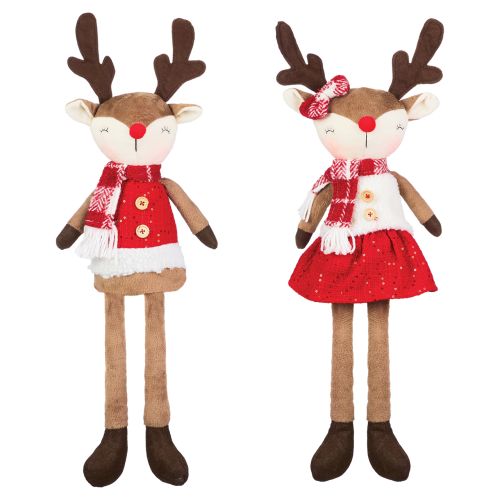 Christmas Reindeer Plush Shelf Sitters