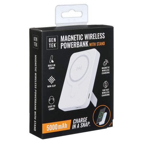 Gen Tek Magnetic Wireless Powerbank with Stand