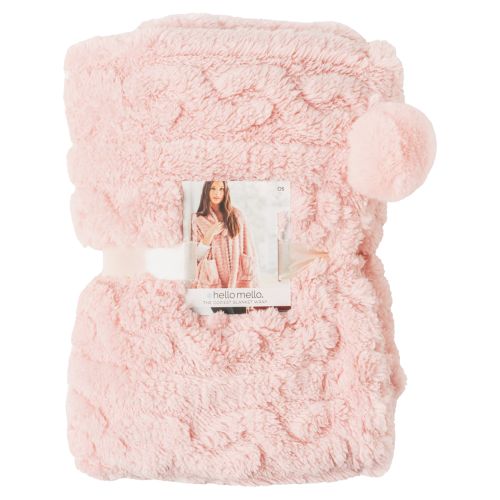 The Coziest Blanket Wrap by Hello Mello - Pink
