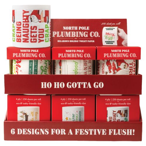 North Pole Plumbing Co Hilarious Toilet Paper