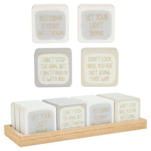 Mini Block Signs with Inspiring Messages