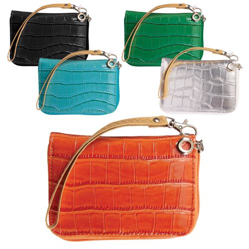 Faux-Alligator Mini Clutch