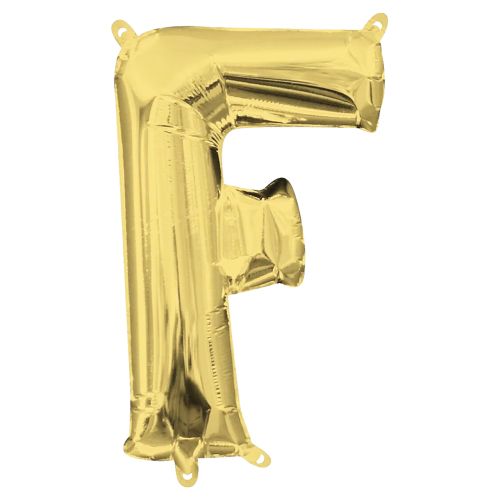 Gold Letter Foil Balloon - F