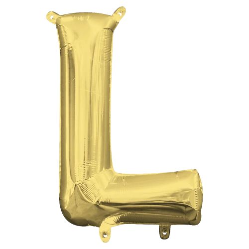 Gold Letter Foil Balloon - L