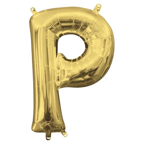 Gold Letter Foil Balloon - P
