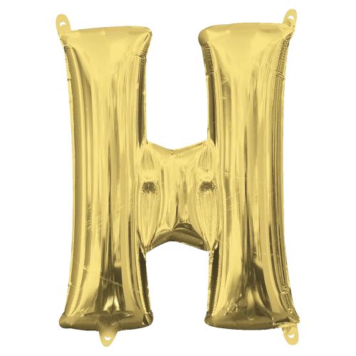 Gold Letter Foil Balloon - H