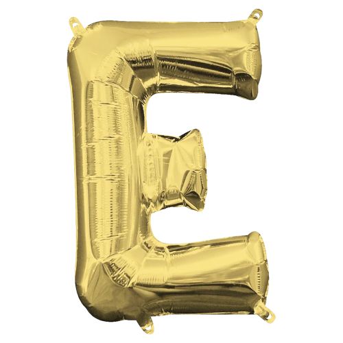 Gold Letter Foil Balloon - E