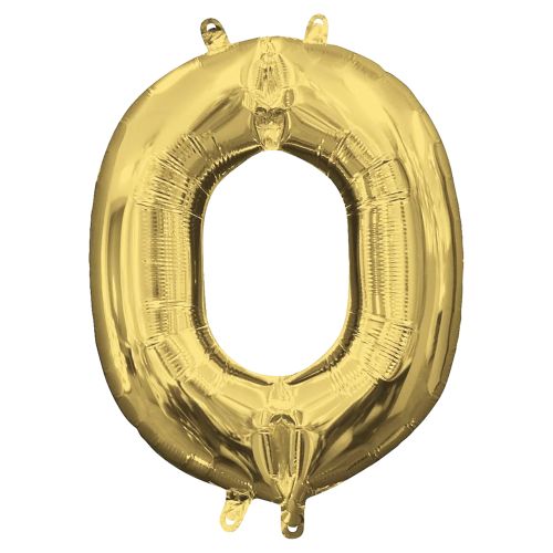 Gold Letter Foil Balloon - O