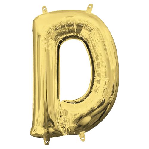 Gold Letter Foil Balloon - D