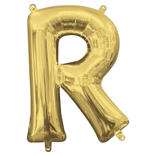 Gold Letter Foil Balloon - R