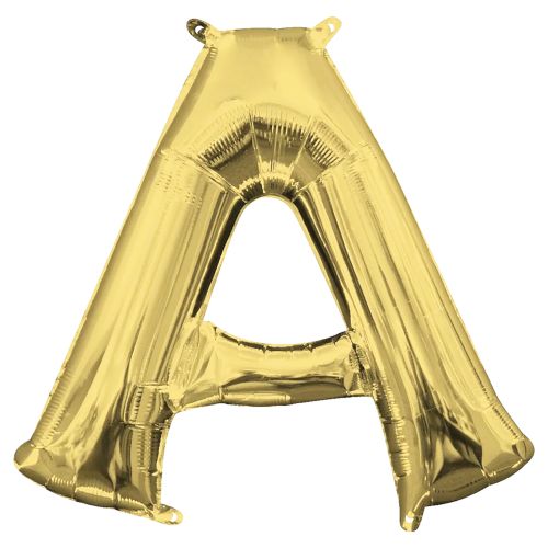 Gold Letter Foil Balloon - A