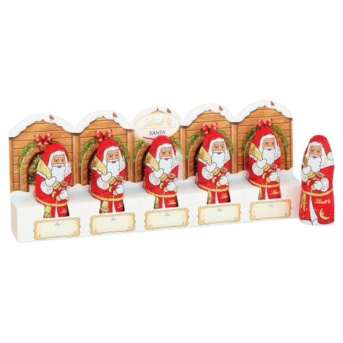 Lindt Milk Chocolate Mini Santa 5 Pack