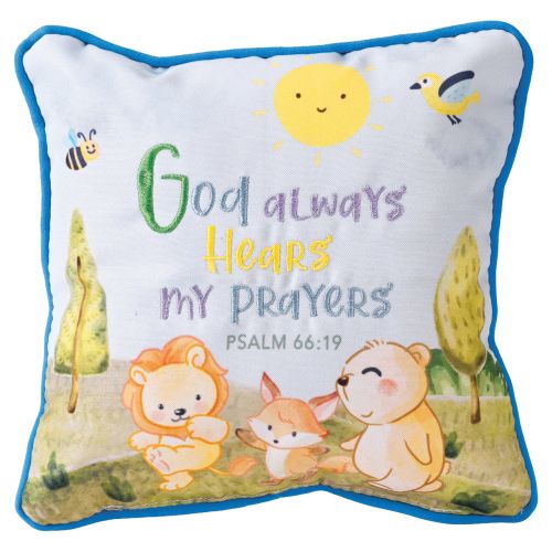 Inspirational Prayer Pillow - Blue
