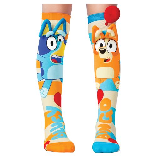 Madmia Crazy Socks for Toddlers - Bluey & Bingo