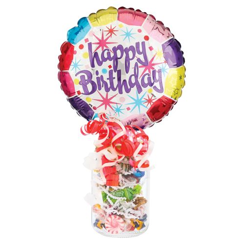 Birthday Kelliloons with Mason Jar & Variety Mix Candy