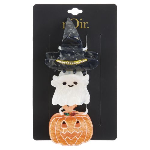 3-Piece Halloween Hair Clips - Ghost & Witch Hat