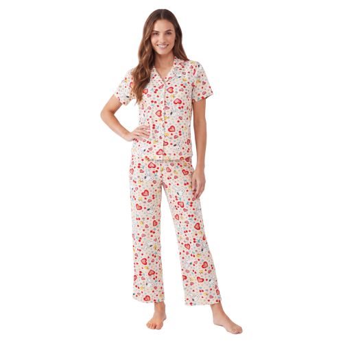 Women's Polysuede Sleep Set - Peanuts Hearts & Cherries