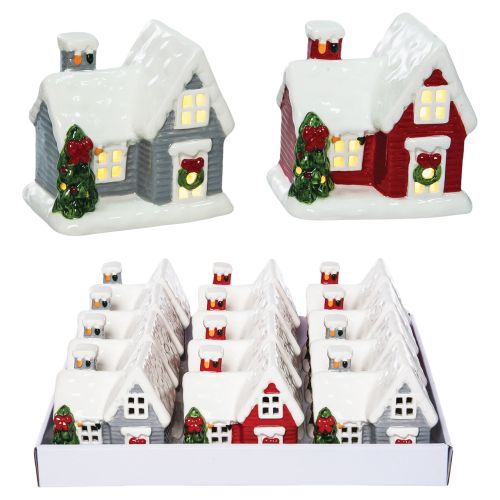 Light-Up Ceramic Christmas Houses
