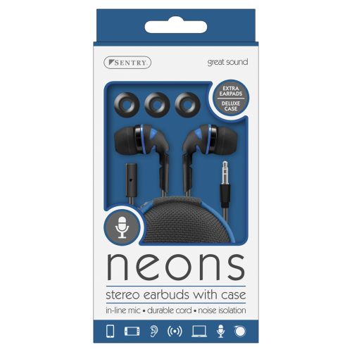 Neons Stereo Earbuds with Case