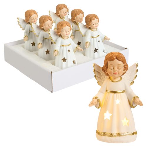 Light-Up Mini Retro Angel With Stars